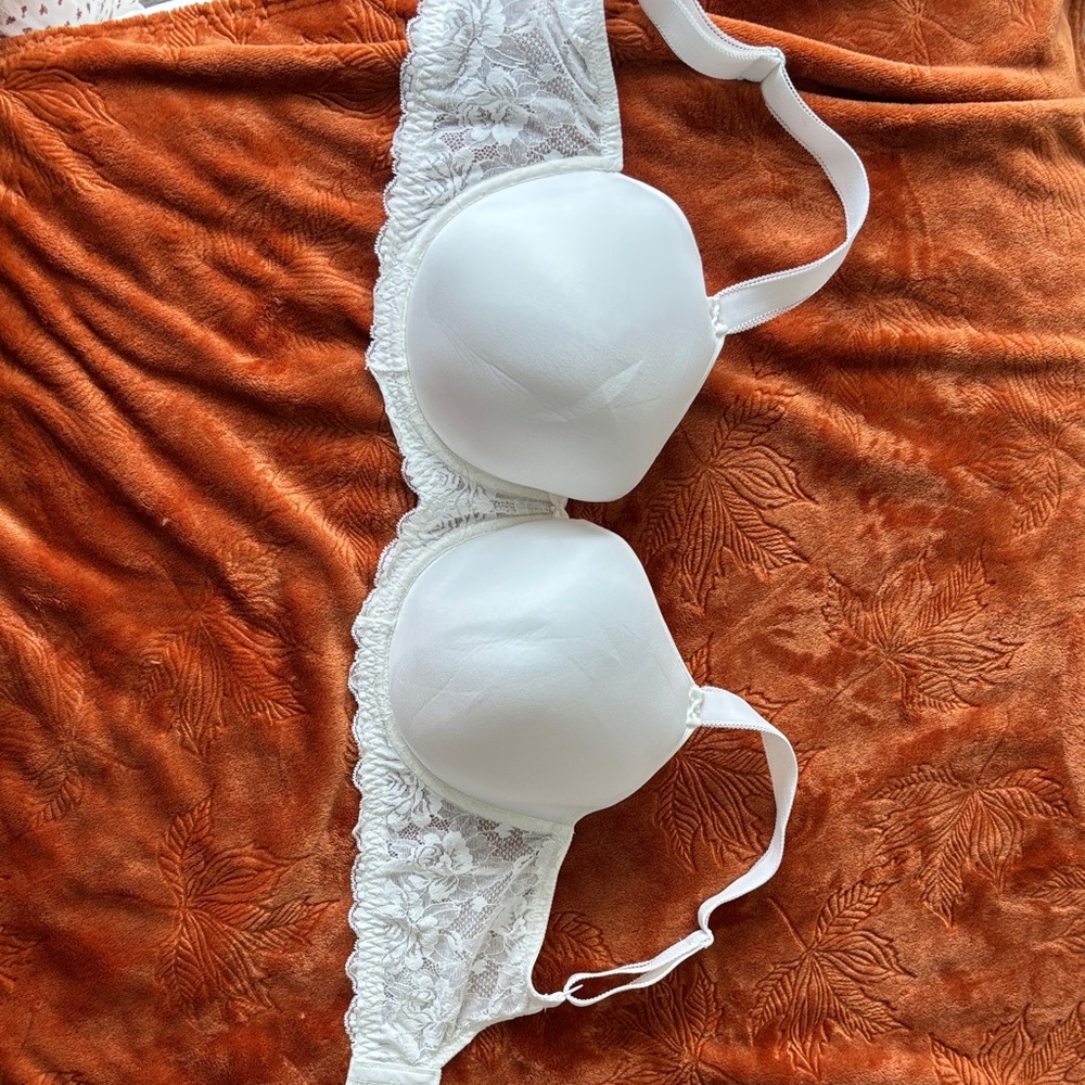 Chic White Lace Bra
